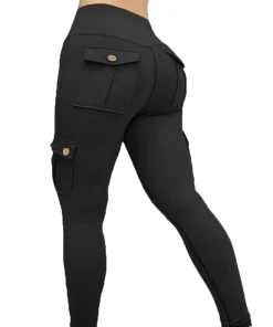 Pantalones Leggings Gimnasia Bolsillos Mujer