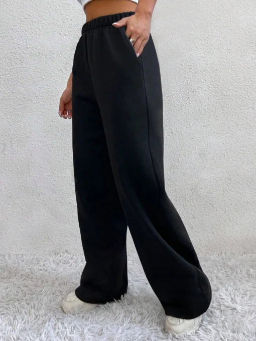 Pantalones cálidos de invierno y otoño para mujer