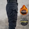 Pantalones cargo de pesca tácticos de piel de tiburón para escalada, esquí, senderismo y caza en invierno para hombre