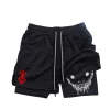 Pantalones cortos deportivos 2 en 1 Berserk