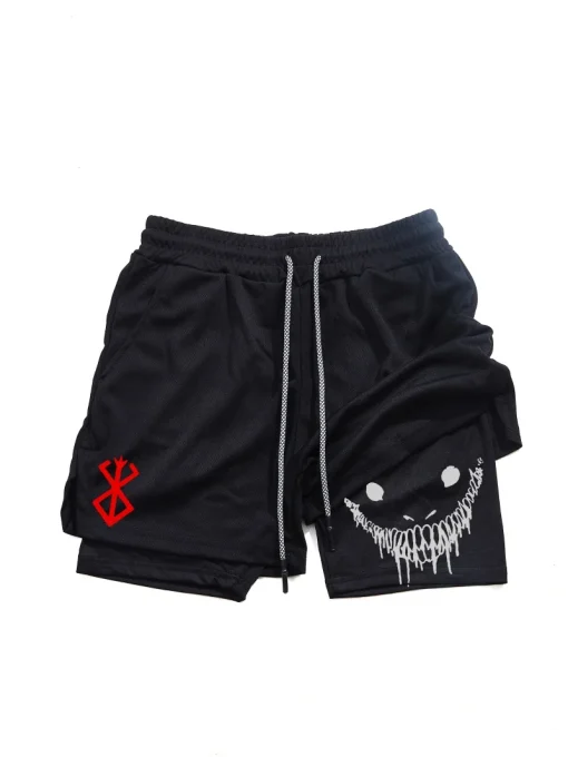 Pantalones cortos deportivos 2 en 1 Berserk