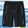 Pantalones cortos deportivos sólidos para hombre