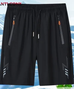 Pantalones cortos deportivos sólidos para hombre