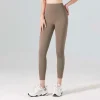 Pantalones de yoga elásticos de talle alto sin costuras