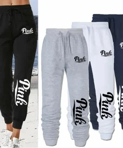 Pantalones deportivos largos casuales para mujer