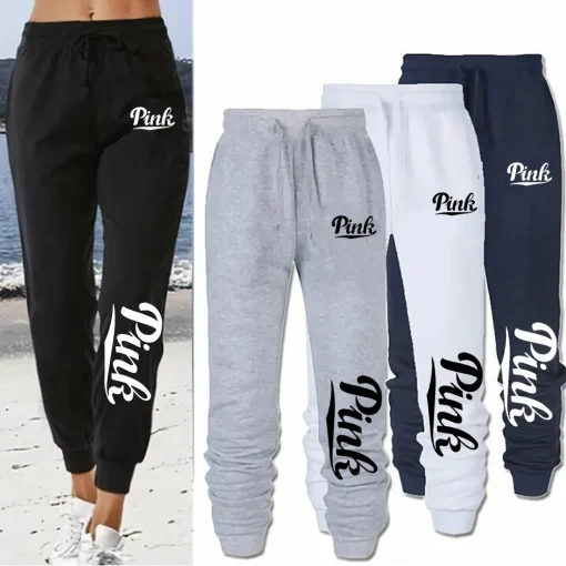 Pantalones deportivos largos casuales para mujer