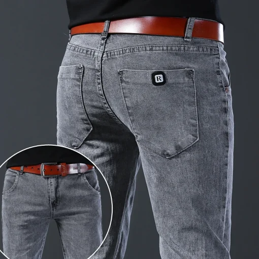 Pantalones vaqueros de nuevo estilo, pitillo hombre