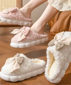 Pantuflas de Invierno de Piel Cálida y Suave para Mujer