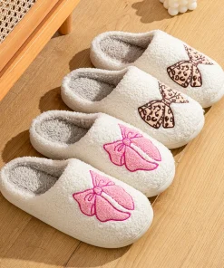 Pantuflas de invierno para mujer, elegancia interior