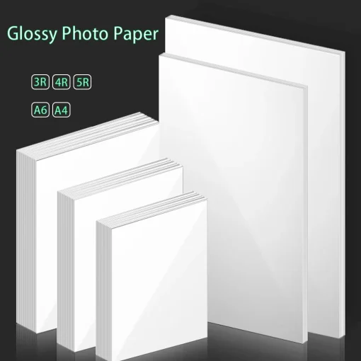 Papel Fotográfico Brillante A4 3R 4R 5R A6 6