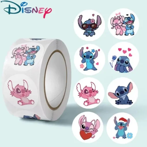 Pegatinas Kawaii de Stitch de Disney, 500 u.