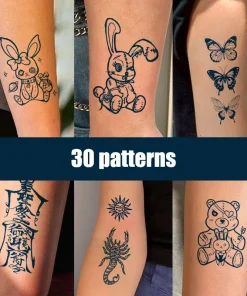 Pegatinas de tatuaje semipermanentes