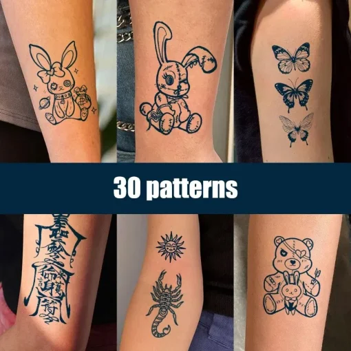 Pegatinas de tatuaje semipermanentes