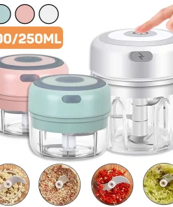 Picadora de Alimentos Eléctrica de Cocina Mini Triturador