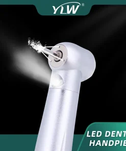 Pieza de mano dental LED de alta velocidad, 3 vías de agua, cojinetes cerámicos