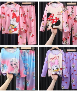 Pijama infantil 2pz Personaje Minnie Elsa