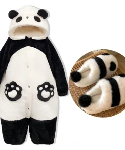 Pijamas Panda Kigurumi de Invierno Unisex