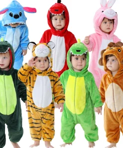 Pijamas infantiles de dinosaurios Kigurumi Stitch