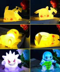 Pikachu Luz nocturna Pokémon Suave Anime