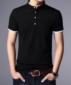 Polo manga corta de negocios casual para hombre