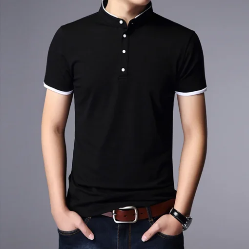 Polo manga corta de negocios casual para hombre