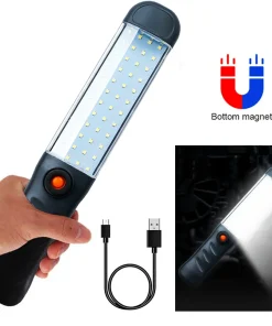 Potente linterna LED recargable USB