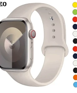 Pulsera de silicona para Apple Watch, 44-45 mm, 40-41 mm, 42-38 mm