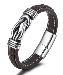 Pulseras de acero inoxidable de tendencia para hombres