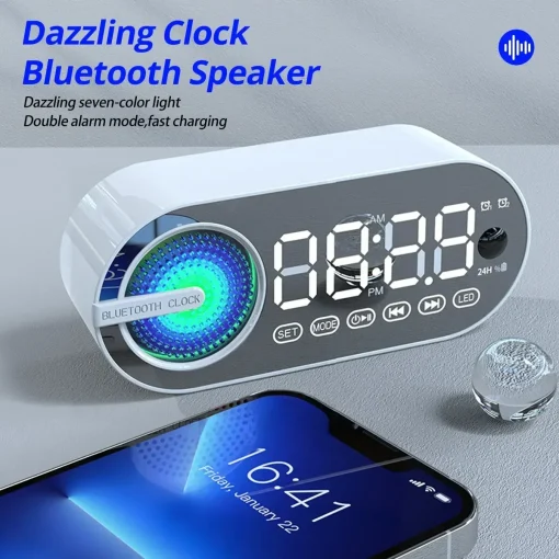 Radio despertador inalámbrico Bluetooth