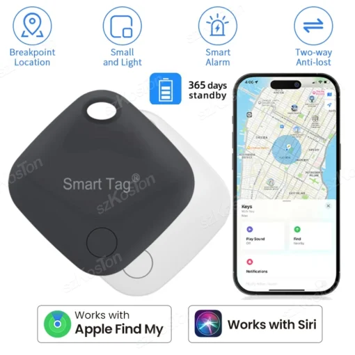 Rastreador GPS Smart Tag de larga distancia para Air Tag buscador de llaves cartera de mascota bicicleta mini localizador funciona con Buscar mi iOS