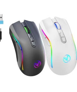 Ratón Gaming RGB inalámbrico 2,4G recargable