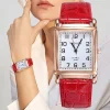 Reloj Mujer 2023 Rosa Cuadrado