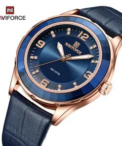 Reloj NAVIFORCE original de moda con correa de piel