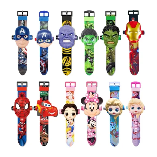 Reloj Proyector Figuritas Marvel Disney 24