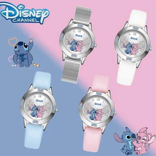 Reloj Quartz MINISO Disney Stitch dibujo animado Mujer Girl