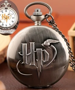 Reloj de Bolsillo Collar Ladrón Dorado Hogwarts Retro