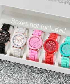 Reloj de cuarzo analógico de pulsera 5PCS