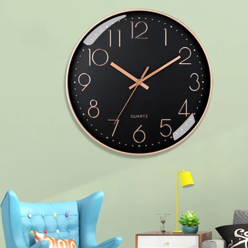 Reloj de pared mudo de 8 pulgadas