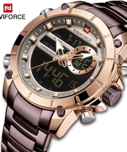 Reloj deportivo de lujo para hombre NAVIFORCE original