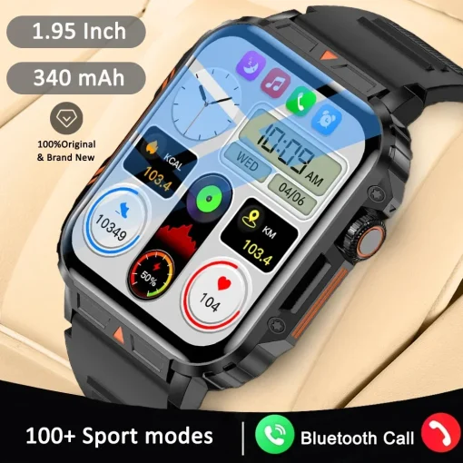 Reloj inteligente Militar Salud Bluetooth Llamadas Fitness