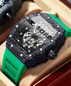 Reloj para hombre BINBOND imponente de barril