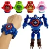 Reloj para niños de Spiderman de Iron Man de Marvel de dibujos animados