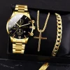 Reloj pulsera anillo brazalete cruz 4 piezas