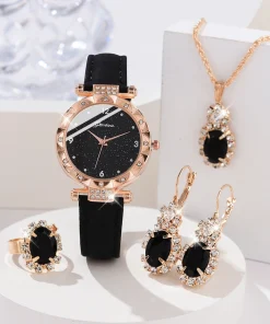 Relojes de Mujer 5 Piezas de Lujo