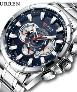 Relojes de pulsera masculinos de lujo Chronograph Quartz