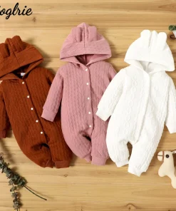 Ropa de otoño-invierno para recién nacidos, mameluco de manga larga