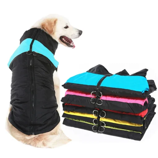 Ropa para mascotas de invierno, abrigo grande y cálido para perros