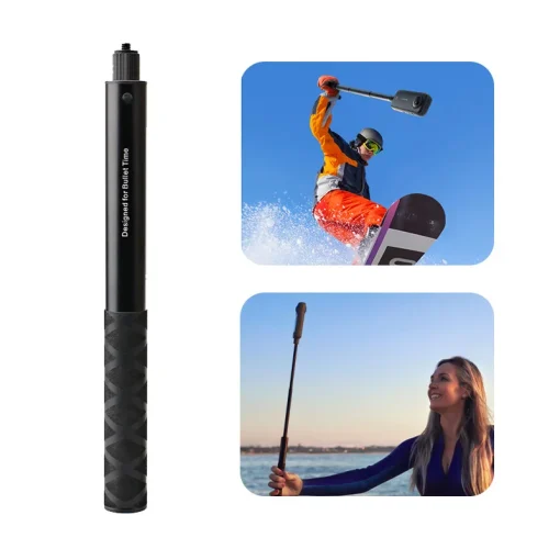 Selfie Stick Invisible de 1,2 m de Fibra de Carbono