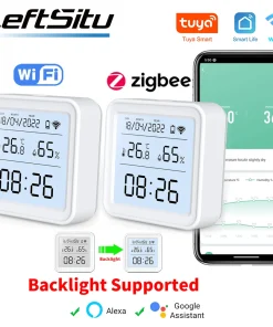 Sensor Higrómetro Termómetro WiFi Zigbee Tuya