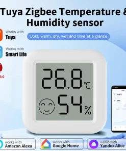 Sensor de Humedad y Temperatura Zigbee 3.0 de Tuya